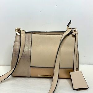 DUNE LONDON METALLIC CROSSBODY BAG